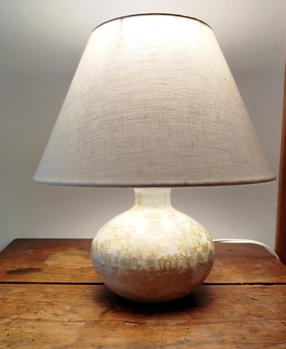 Pied lampe céramique - lampe, signée