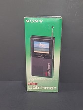 Vintage Sony Color Watchman FDL-310 Portable LCD Television (POWERS ON AS-IS)