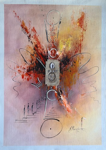 Peinture africaine sur - africaine,