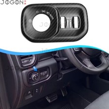 Laramie For Dodge Ram 1500 TRX 2019-2025 Dry Carbon Headlight Switch Cover Decor