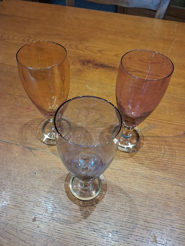Lot verres pied - verres, à