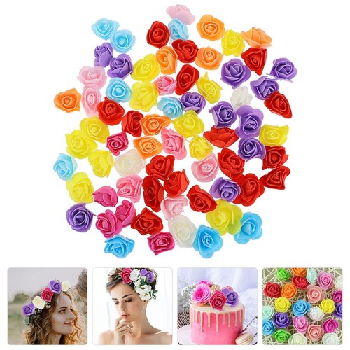100 pcs fleur rose - pcs,