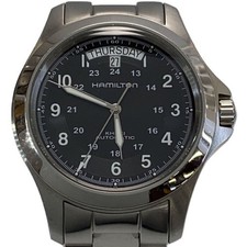 Hamilton Khaki Field King Auto H644550 Day Date Black Automatic Watch Wroking