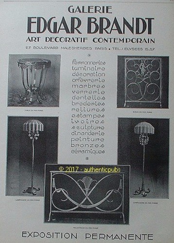 Advertisement edgar brandt - advertisement,