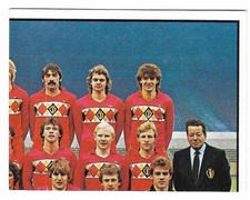 IMAGE Vignette PANINI Original EURO 84  EQUIPE BELGIQUE  N°83
