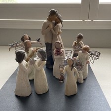 Demdaco Sue Lordi Willow Tree Figurines - Lot Of 8 - Vtg 2000s - See Photos