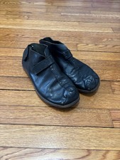 CYDWOQ Mens Black Leather