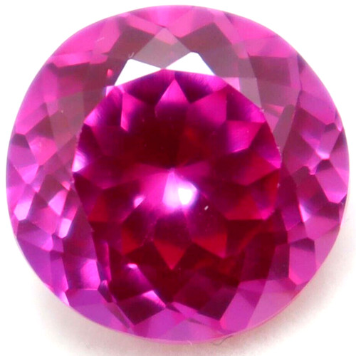 Saphir rose taillé ronde - saphir,