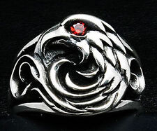 AMERICAN EAGLE 925 STERLING SILVER HOMME BAND RING HOMME NEW HARLEY HAWK BIKER