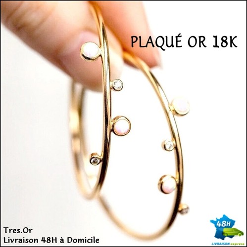 Plaqué 18k créoles - 18k,