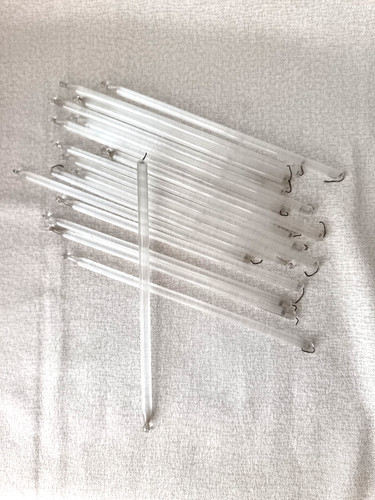 Tubes verre creux strie - tubes,