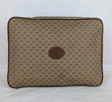 Authentic GUCCI Globe-Trotter Large Pouch Leather Vanity Case Made in Italy