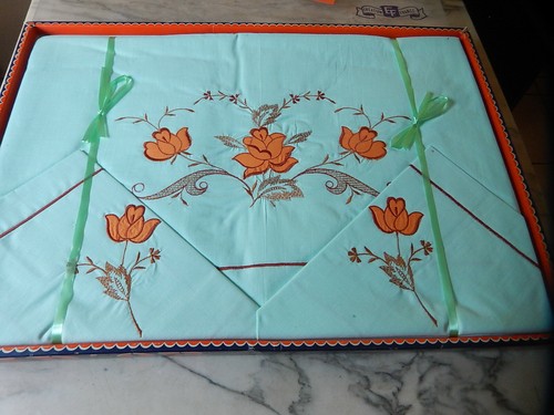 Ancienne parure drap housse - ancienne, &