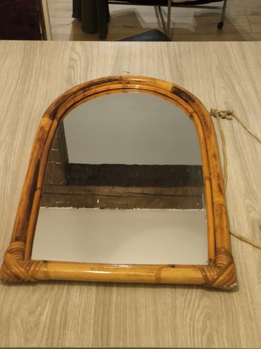 Grand miroir cadre - , bois
