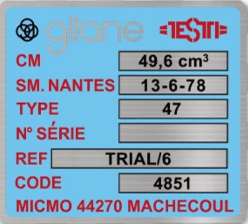 Autocollant gitane testi - autocollant,