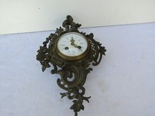 old bronze wall clock Louis style 15 era 1900