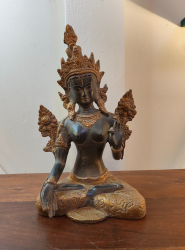 Statue bouddha bronze - statue,