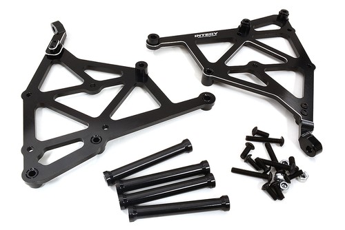 Black billet machined wing - machined,