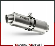 Storm by Mivv Oval Stainless Steel Exhaust for Kawasaki Z 750 2004 > 2006