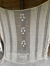 Antique 140 Crochet Cotton Wire Net Bedtop