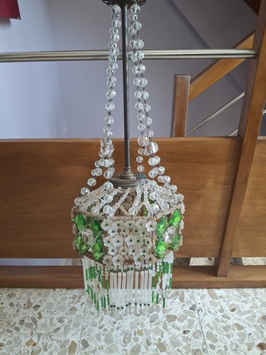 Lustre pampilles art deco - lustre, à