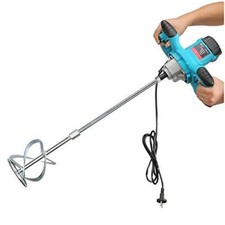 HUAYT Malaxeur Mortier Colle électrique,1800W 220V Mélangeur de ciment à 6 vites