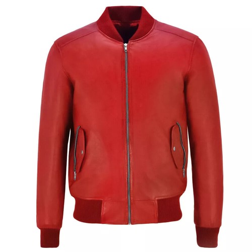 Blouson bombardier homme cuir