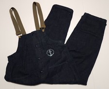 Maden Denim Cargo Salopette Homme Suspenders Retro Style Medium Overalls
