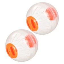 Lot de 2 balles pour hamsters syriens gerbilles (15 cm) - Jouet interactif