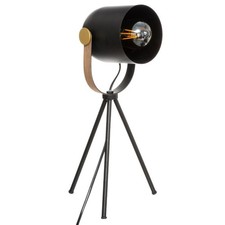 Lampadaire Trépied Design "Bil" 45cm Noir