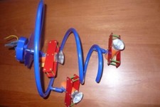 LAMPE DESIGN METAL, CHAMBRE D'ENFANT, 220VOLTS, 3X50 Watts, LUMILAMPE 3 AVIONS