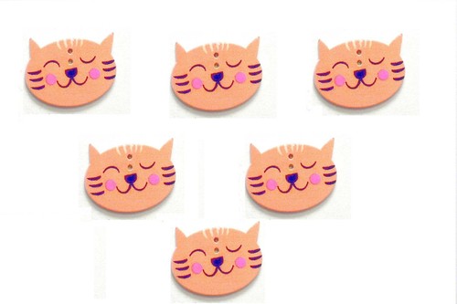 Lot boutons bois theme - 6,
