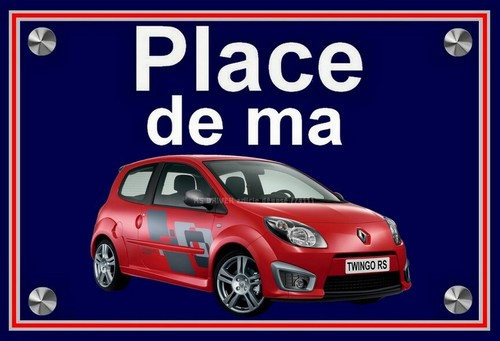 Plaque place ma renault - place, de