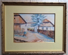 Aquarelle ancienne signée et