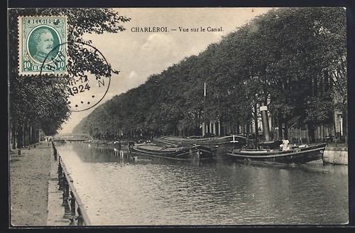 Cpa charleroi vue sur - vue, le