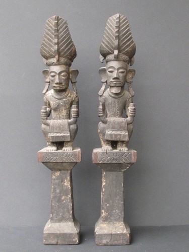 Couple ancêtres bois - couple, d’ancêtres