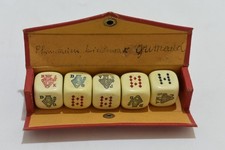 Ancien jeu poker d'as dés boite ancienne d'origine jeux de société dé cartes a j