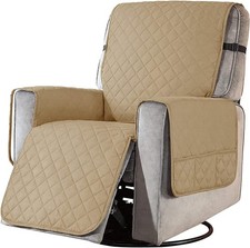 Housse de Fauteuil 1 Place Avec Accoudoirs Réversible Couverture Relax Transat