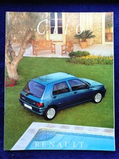 Renault Clio Campus Oasis Mexx RT RTI RSi Baccara Brochure 10/1995