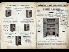 VILLENEUVE-sur-YONNE (89) METAL FURNITURE FACTORY "MERY & CANCEL" Tract 1950