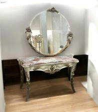 Console avec miroir assortie