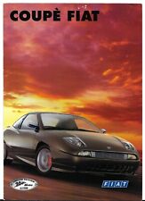 Fiat Coupe 20v Turbo Limited Edition 1999 Austrian Market Foldout Sales Brochure