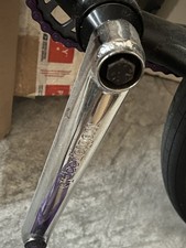 OG We The People Vintage BMX Cranks Chrome 175mm RARE 22mm L R Bolts Spindle