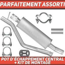 Pot déchappement central Silencieux pour Peugeot 206 CC 2.0 CC Cabrio