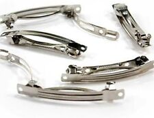 Lot 10 Support Barrettes Cheveux création fimo 77mm apprêts