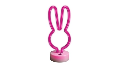 Néon sur socle led - socle, rose