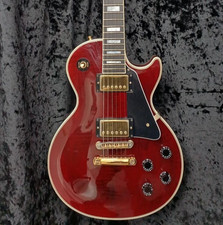 [Gibson] Guitare électrique Les Paul Custom Wine Red Gold Hardware Made in US...