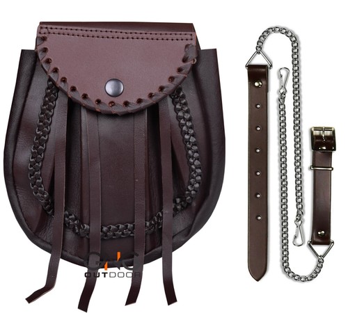 Homme jacobite cuir sporran - jacobite,