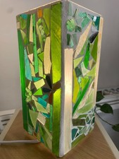 Lampe mosaïque verre - lampe, en