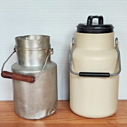 Ancien pot lait lot 2 - lait, de